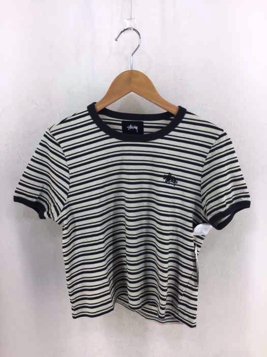 Stussy（ステューシー） ボーダー柄　胸刺繍　リンガーTシャツ レディース トップス