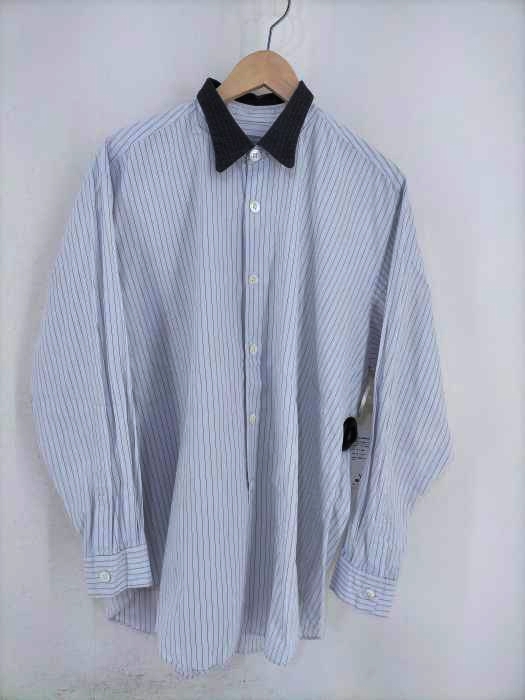 COMME des GARCONS HOMME（コムデギャルソンオム） 80~90S カラー切替ストライプシャツ ビッグシルエット メンズ トップス