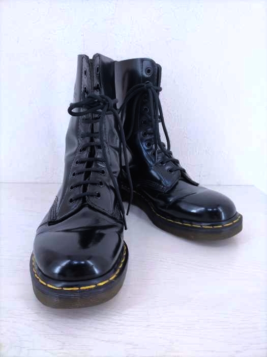 Dr Martens（ドクターマーチン） 10ホール パテントレースアップブーツ メンズ シューズ