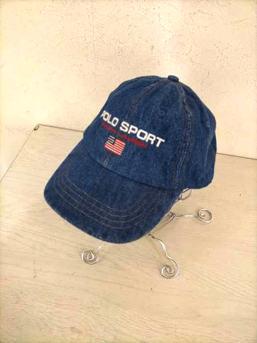 POLO SPORT RALPH LAUREN（ポロスポーツラルフローレン） 刺繍入りデニムキャップ メンズ 帽子