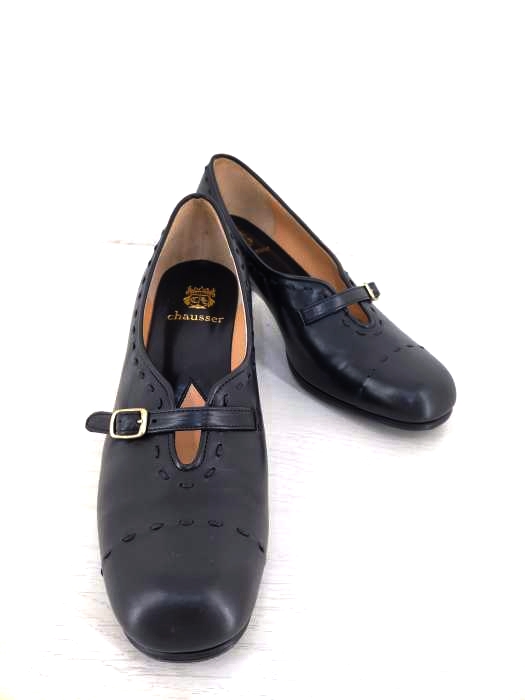 CHAUSSER（ショセ） ストラップヒールパンプス レディース シューズ