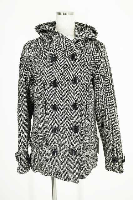 JOYRICH （ジョイリッチ） フード付インナーキルティングツイードコート レディース アウター