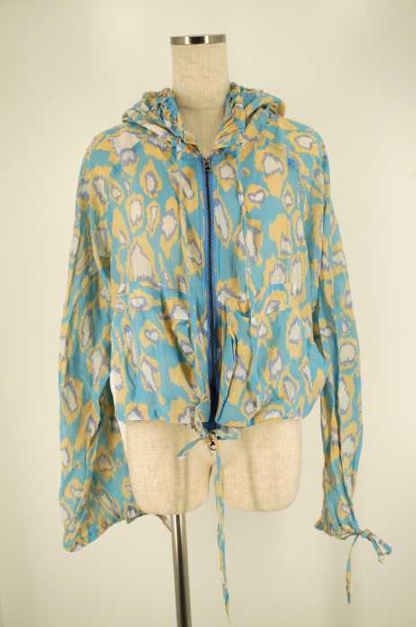 Dressing down （） レオパード柄ジップパーカー レディース トップス