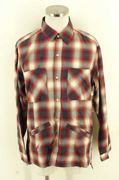 YOTSUBA (ヨツバ) Cotton & Rayon Shadow Check Shirt チェックシャ メンズ トップス