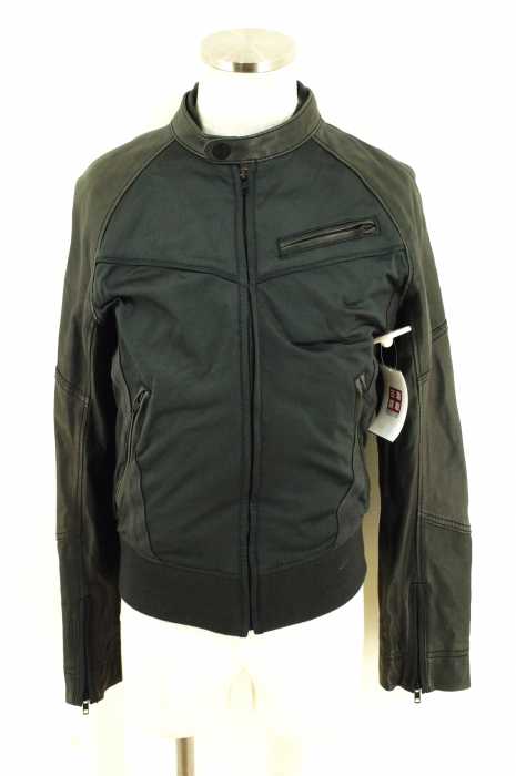 DIESEL （ディーゼル） レザー切替ブルゾン メンズ アウター