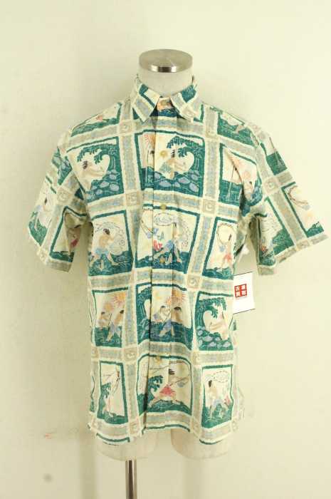 Reyn Spooner (レインスプーナー) 総柄半袖ボタンシャツ メンズ トップス
