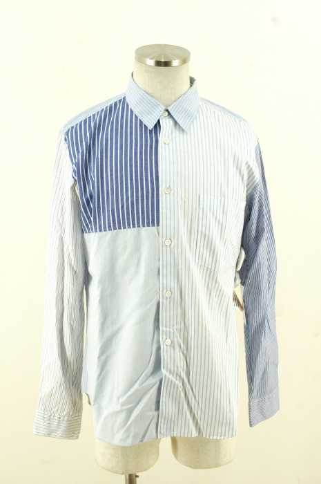 COMME des GARCONS HOMME PLUS (コムデギャルソンオムプリュス) AD2012 パッチワークデザインボタンシャツ メンズ トップス