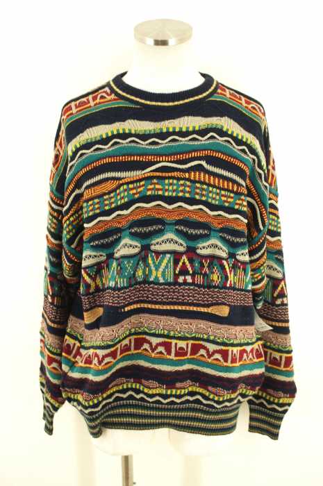 FLOLENCE TRICOT (古着) 総柄編み メンズ トップス