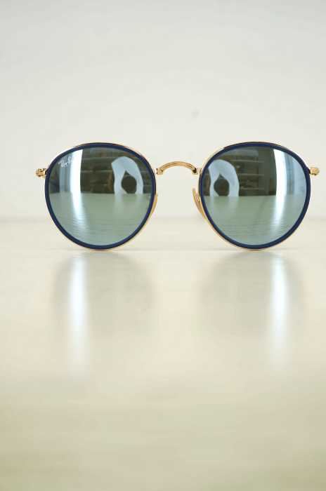 Ray-Ban （レイバン） ラウンドメタルサングラス 折りたたみ