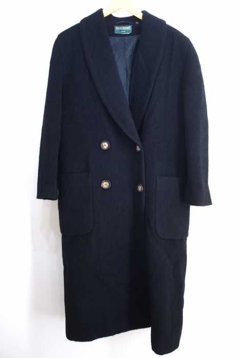 USED古着  （ユーズドフルギ） harve benard ウールダブルロングコート レディース アウター