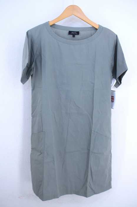 A.P.C. (アーペーセー) コットンS/Sプルオーバーワンピース レディース ワンピース