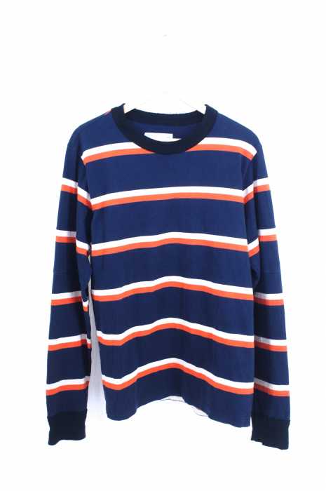Sacai（サカイ） カットオフ加工 ボーダーカットソー メンズ トップス