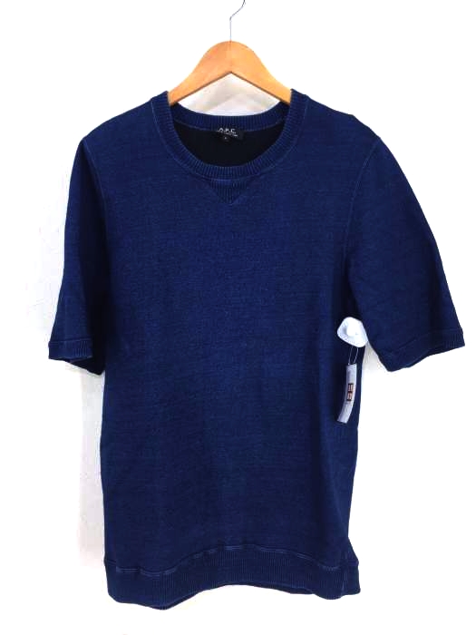 A.P.C.（アーペーセー） RUE DE FLEURUS PARIS デニムクルーネックTシャツ メンズ トップス