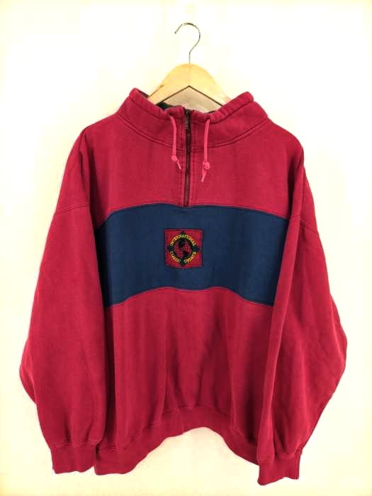 USED古着（ユーズドフルギ） ハーフジップ ボトルネックスウェット メンズ トップス