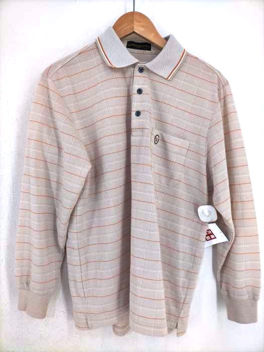 GIANNI VALENTINO（ジャンニヴァレンティノ） チェック柄長袖ポロシャツ メンズ トップス