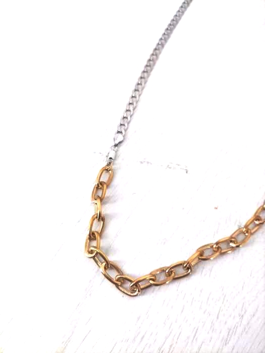 BLESS(ブレス) ゴールドシルバーネックレス メンズ アクセサリー
