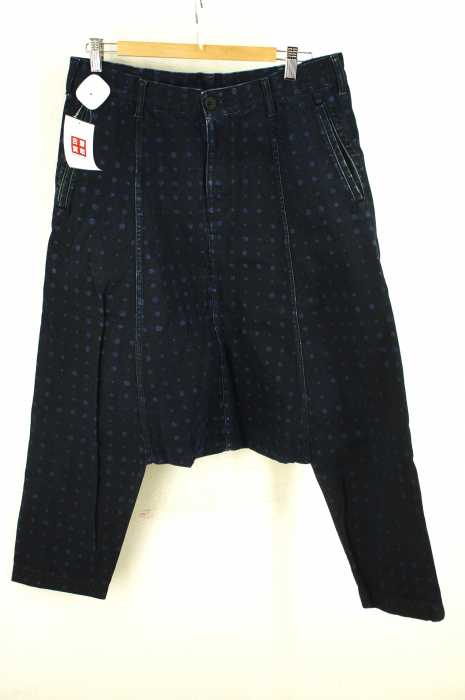 BLACK COMME des GARCONS (ブラックコムデギャルソン) ドット柄デニムサルエルパンツ メンズ パンツ