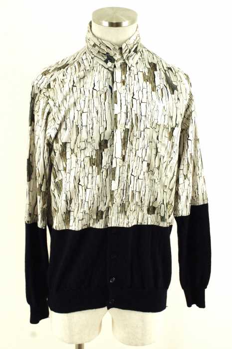 Casely Hayford （ケイスリー ヘイフォード） 異素材切替総柄ボタンシャツ メンズ トップス