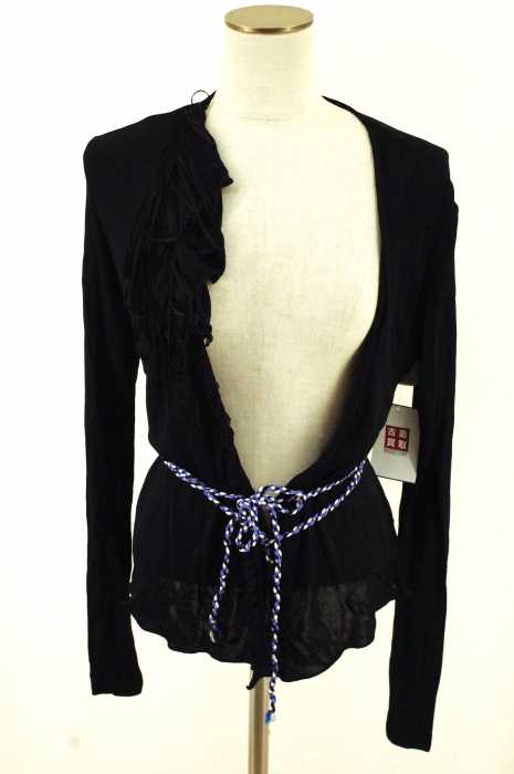 BAZaR CHRISTIAN LACROIX (クリスチャンラクロワ) フリンジ付きデザインカーディガン レディース トップス