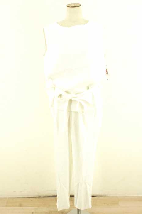 KBF (ケイビーエフ) 17ss リボンベルトトップスSET UP レディース パンツ
