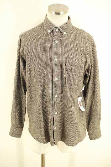 THE NERDYS (ナーディーズ) Flannel Check Piping B.D Shirt メンズ トップス