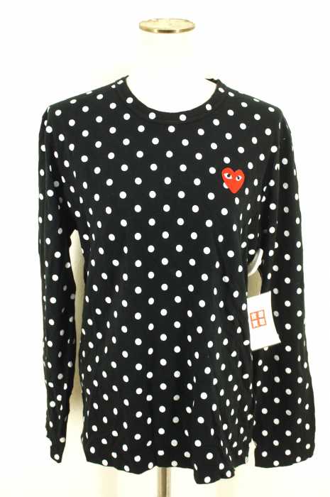 PLAY COMME des GARCONS （プレイコムデギャルソン） AD2013 ドット柄ロングスリーブ レディース トップス