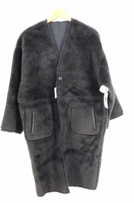 FLAIR（フレア） 19AW リバーシブル フェイクムートン ボア ロングコート レディース アウター