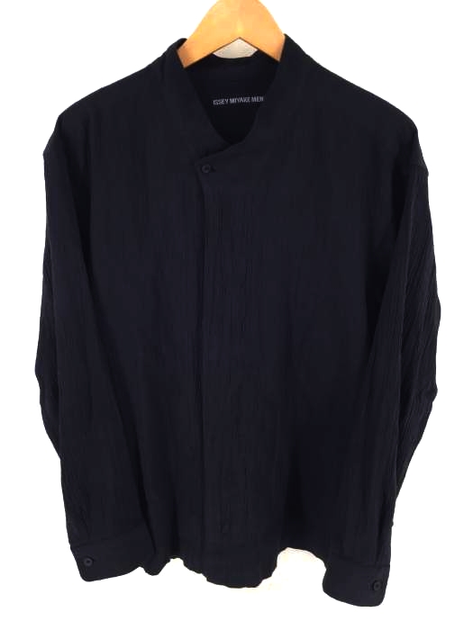 ISSEY MIYAKE MEN（イッセイミヤケメン） 19AW シワ加工ノーカラーシャツ メンズ トップス