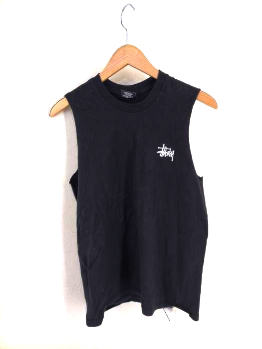 Stussy(ステューシー) 袖カットオフ バックロゴタンクトップ メンズ トップス