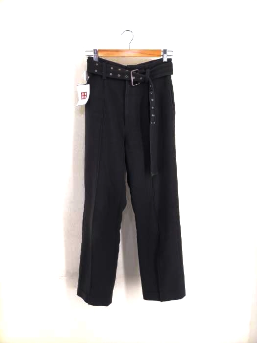 G.V.G.V.(ジーヴィジーヴィ) 17AW EYELET BELT SLIM LEG TROUSERS レディース パンツ