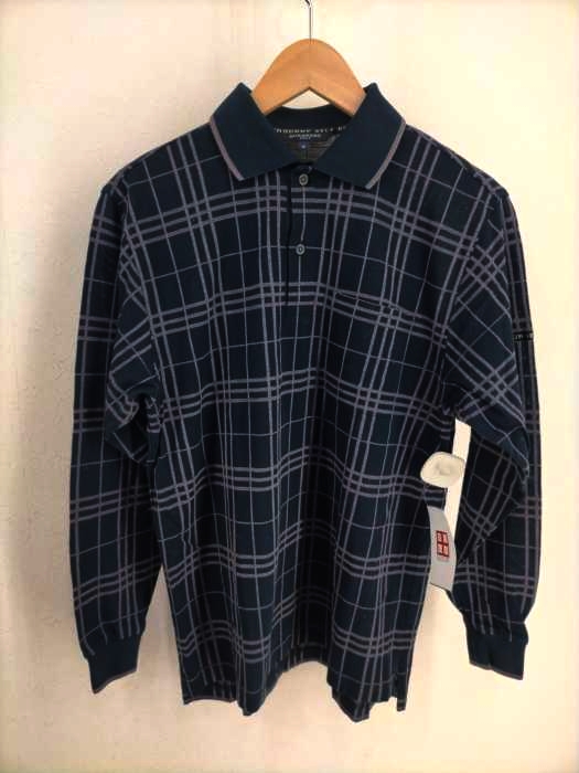 BURBERRY GOLF（バーバリーゴルフ） チェック柄長袖ポロシャツ メンズ トップス