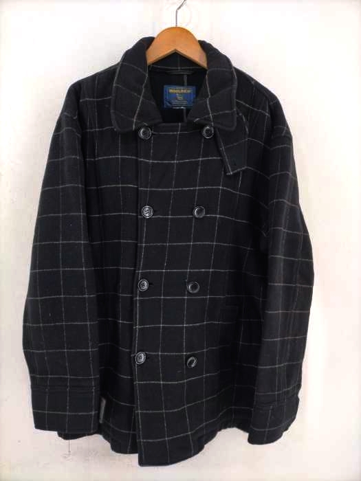 WOOLRICH（ウールリッチ） チェック柄ピーコート メンズ アウター