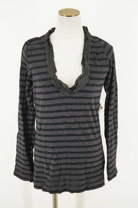 sacai luck (サカイラック) 12AW デザインボーダーカットソー レディース トップス