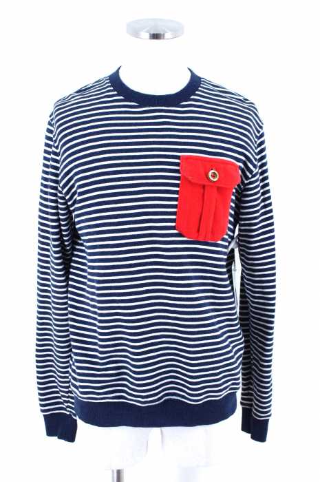 Montley （モーレー） ポケット付ボーダースウェット メンズ トップス
