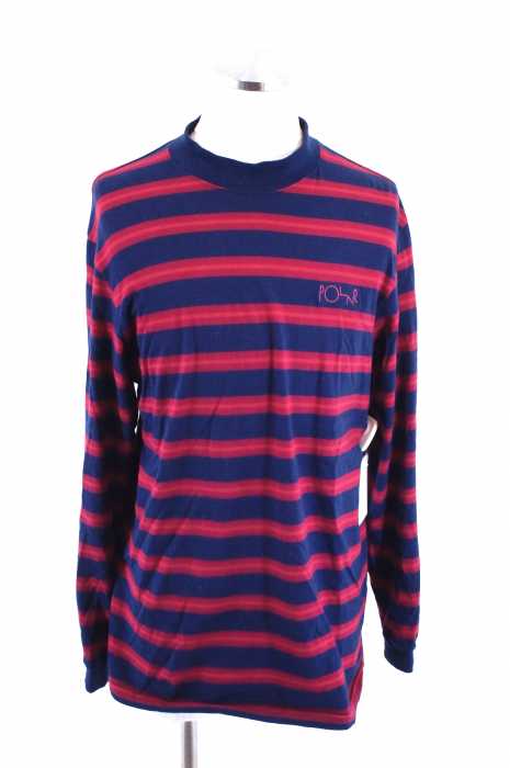 POLER（ポーラ） モックネックボーダーカットソー メンズ トップス
