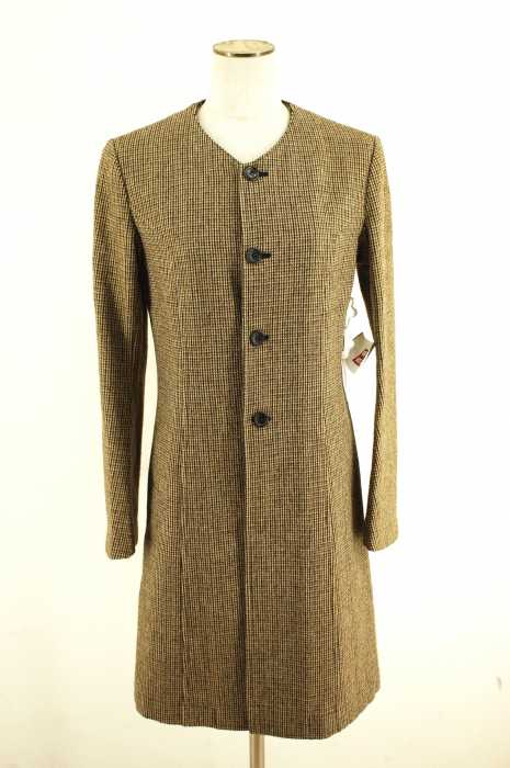 tricot COMME des GARCONS（トリココムデギャルソン） AD1995 千鳥格子ウールノーカラー レディース アウター