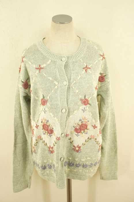 teddi () 花刺繍コットンカーディガン レディース トップス