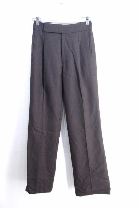 Mame Kurogouch（マメクロゴウチ） ハイウエストワイドスラックス レディース パンツ