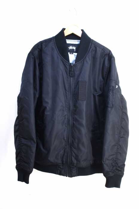 STUSSY （ステューシー） MA-1 JACKET バック刺繍フライトジャケット