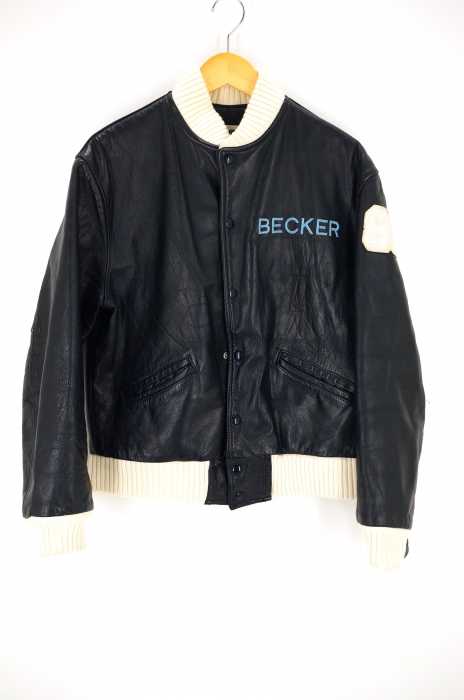 USED古着 (ユーズドフルギ) 80s TROPHY JACKETS 胸刺繍レザースタジャン メンズ アウター