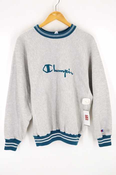 Champion (チャンピオン) 90S 刺繍タグ REVERSE WEAVE フロントロゴ霜降りスウェット メンズ トップス