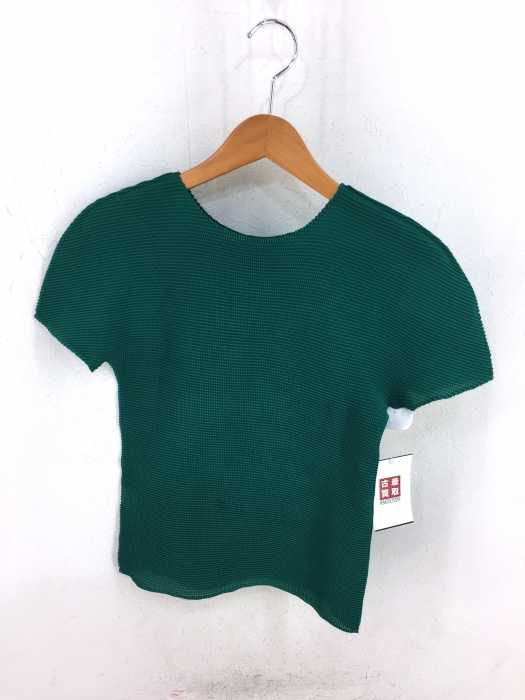 me ISSEY MIYAKE(ミー イッセイミヤケ) プリーツ加工 クルーネックシャツ レディース トップス