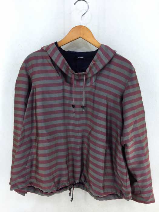 JIL SANDER NAVY（ジルサンダーネイビー） ボーダー柄 プルオーバー パーカー レディース トップス