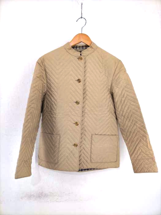 AQUASCUTUM（アクアスキュータム） 70～80s ENGLAND製 スタンドカラー キルティングジャケット レディース アウター