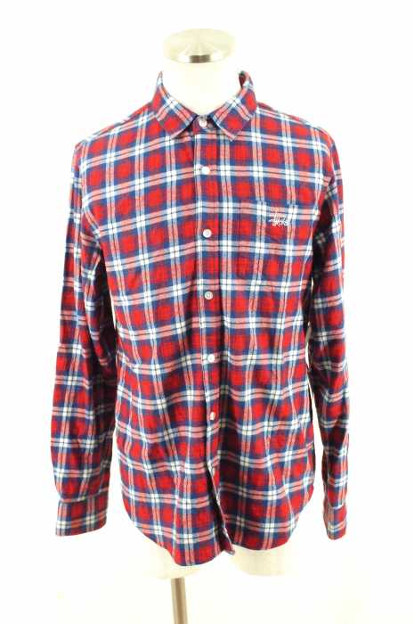 STUSSY (ステューシー) チェック柄ボタンシャツ メンズ トップス
