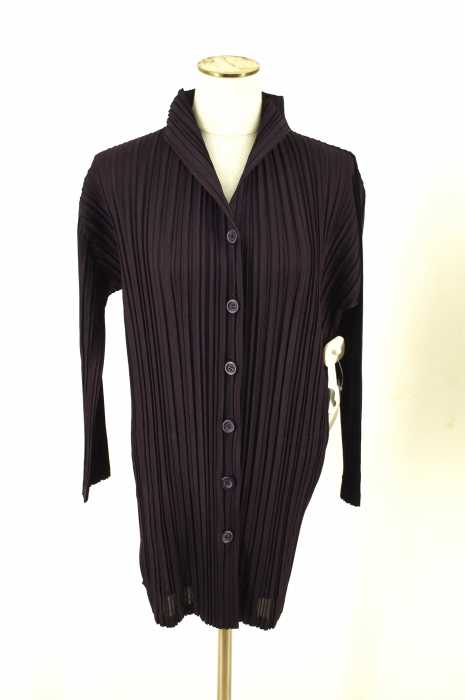 PLEATS PLEASE ISSEY MIYAKE （プリーツプリーズイッセイミヤケ） プリーツ加工スタンドカラージャケット レディース アウター