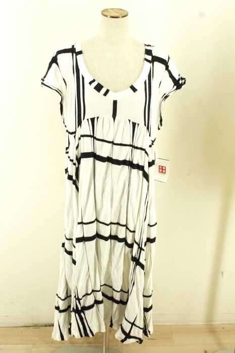 Limi Feu リミフゥ 格子柄ノースリーブワンピース レディース ワンピース ブランド古着買取販売バズストア