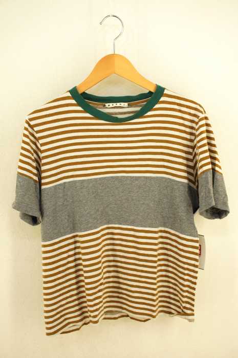 MARNI （マルニ） 切替ボーダーTシャツ メンズ トップス