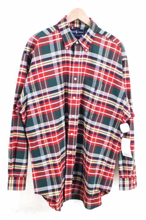 RALPH LAUREN （ラルフローレン） The Big Shirts タータンチェックビッグシルエットBDシャツ メンズ トップス