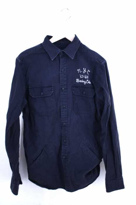 POLO RALPH LAUREN （ポロラルフローレン） New York Boxing Club チェーンステッチバック刺繍ワークシャツ メンズ トップス